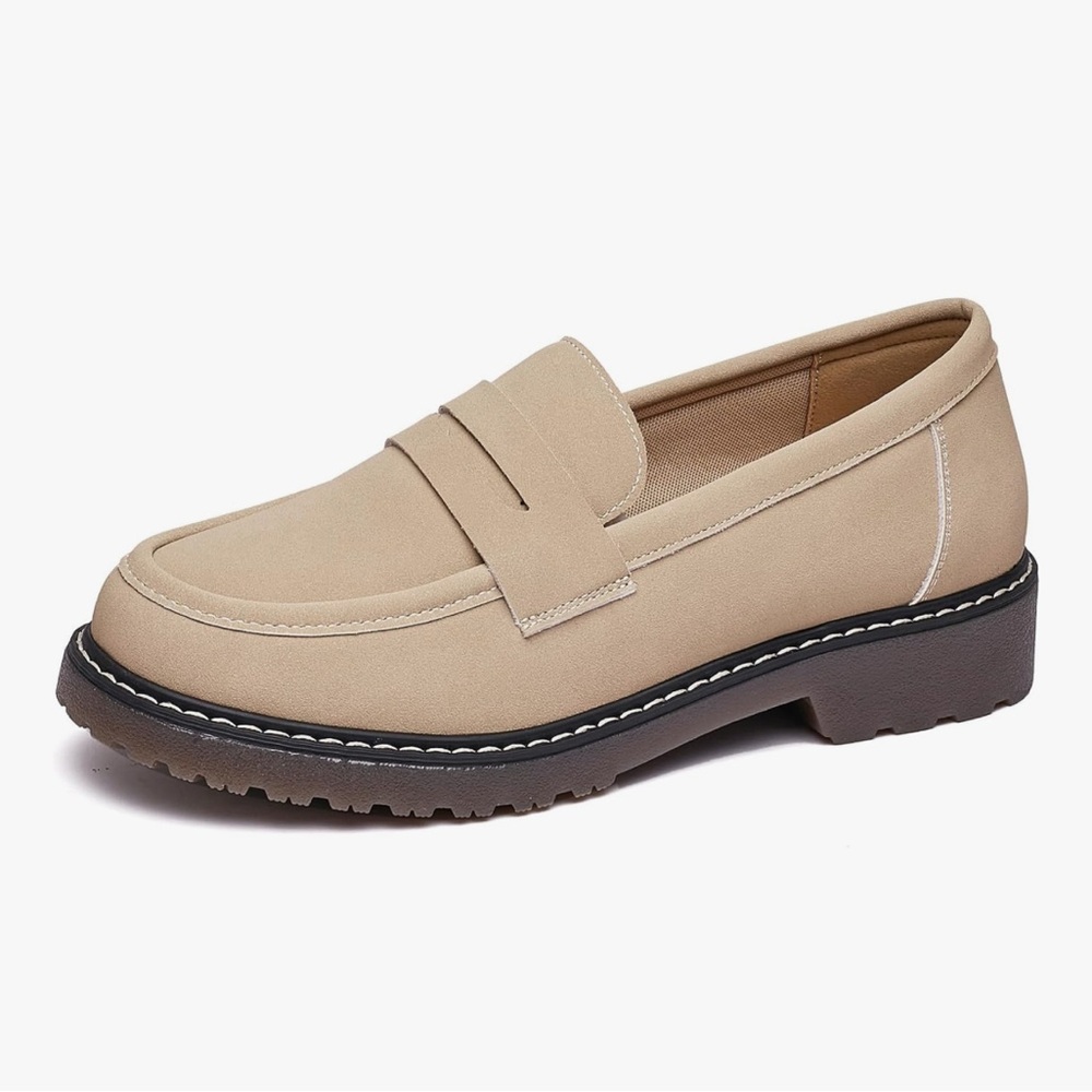 Women's Tan Loafers Sz10 new without original box